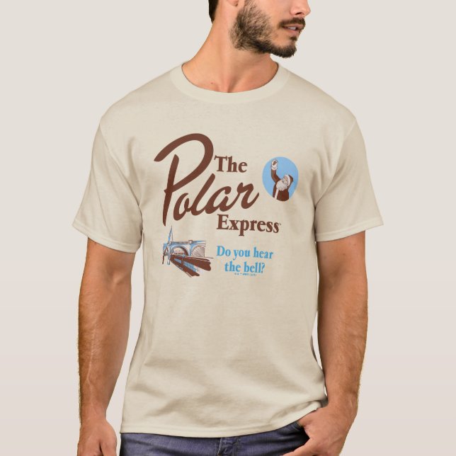 Der Polarexpress | "Hörst du die Glocke" Retro T-Shirt (Vorderseite)