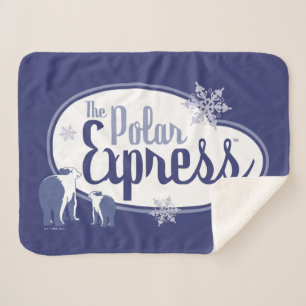 Der Polarexpress Retro Graphic Polar Bears Sherpadecke