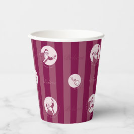 Der Polarexpress | Streifenmuster für den Weihnach Pappbecher