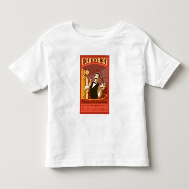 Der Polarexpress | Vintage Schokolade Kleinkind T-shirt (Vorderseite)