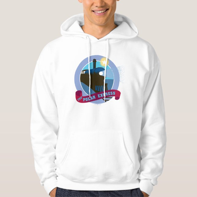 Der Polarexpress | Vintages Abzeichen Hoodie (Vorderseite)