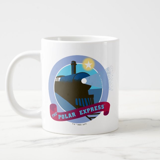 Der Polarexpress | Vintages Abzeichen Jumbo-Tasse (Links)
