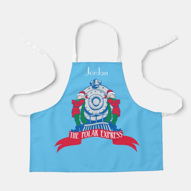 Der Polarexpress | Vom Zug Stehende Elfen Schürze (Vorderseite)