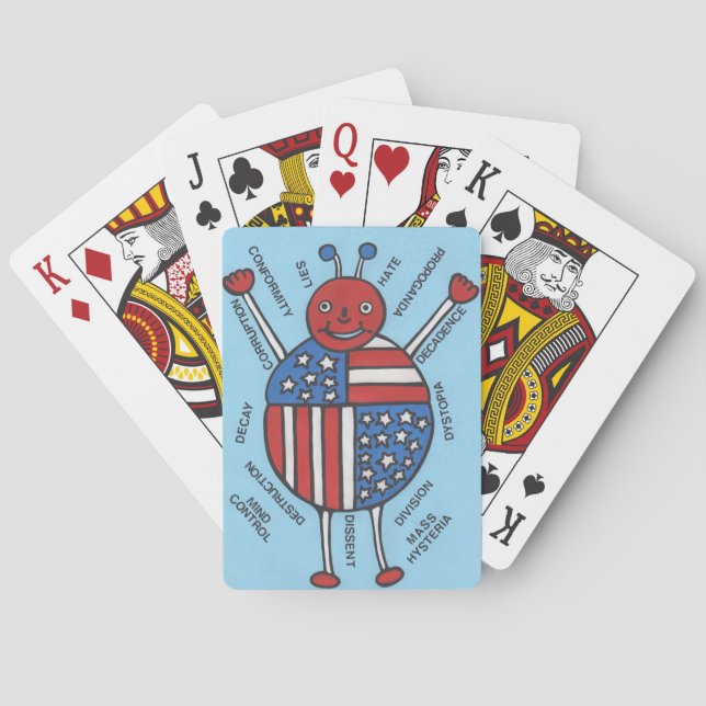 Der politische Fehler Spielkarten (Rückseite)