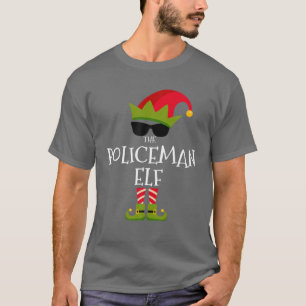 Der Polizist Elf Matching Family Group Weihnachten T-Shirt