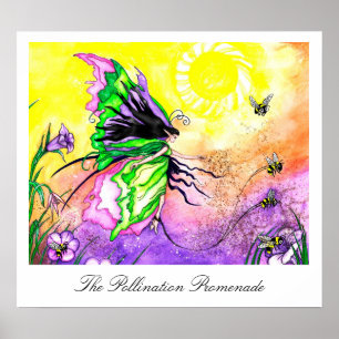 Der Pollination Promenade Kunst Druck Poster