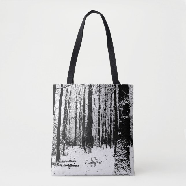 Der Pollok Park Bäume im Schnee Tasche (Vorderseite)