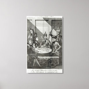 Der polnische senkrechte Kuchen, c.1772 Leinwanddruck