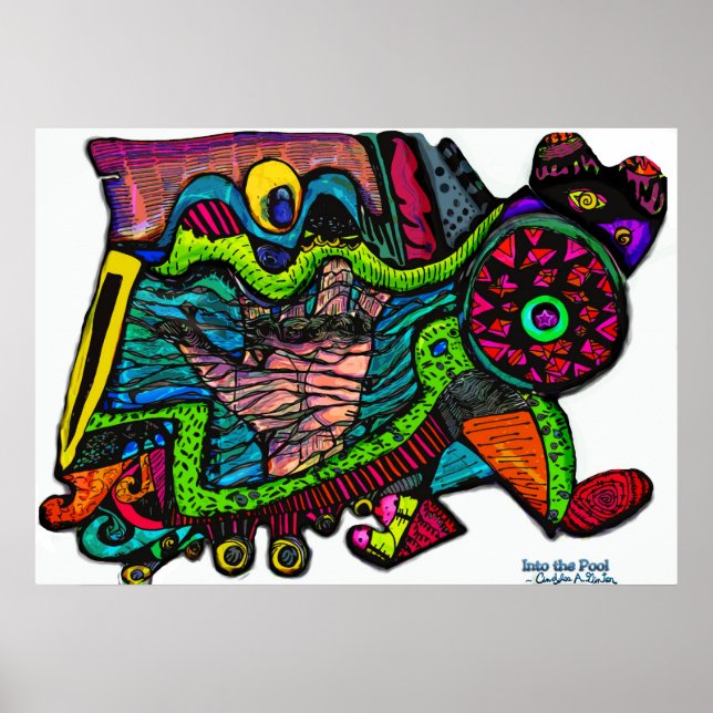 Der Pool der Schöpfung sticht durch das inspiriert Poster (Vorne)