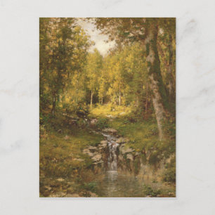 Der Pool im Wald Postkarte