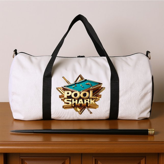 Der Poolhai-Meister Duffle Bag (Von Creator hochgeladen)