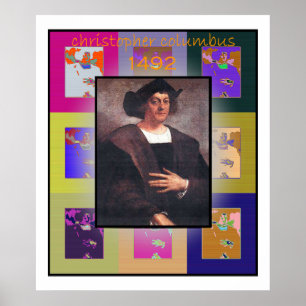 Der Pop Art Christopher Columbus Poster