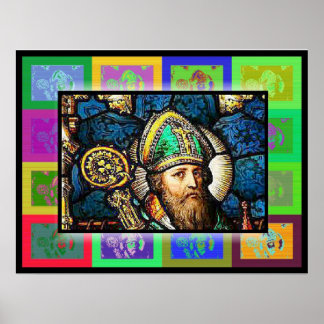 Der Pop Art Saint Patrick Poster