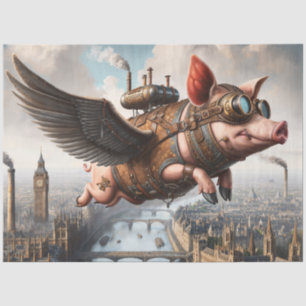 Der Porcine-Aviator Seidenpapier