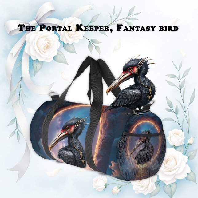 Der Portalwächter – Fantasy-Vogel Duffle Bag (Von Creator hochgeladen)