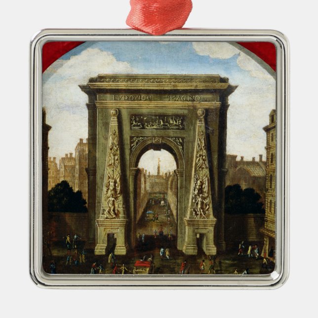 Der Porte Heilig-Denis Silbernes Ornament (Vorne)
