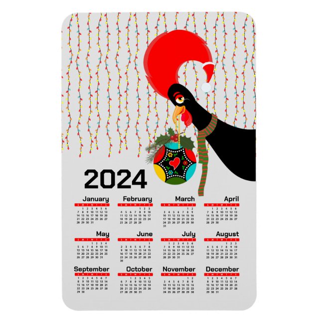 Der portugiesische Weihnachtskalender 2024 Magnet (Vertikal)