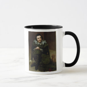 Der Possenreißer Calabacillas, irrtümlich Tasse