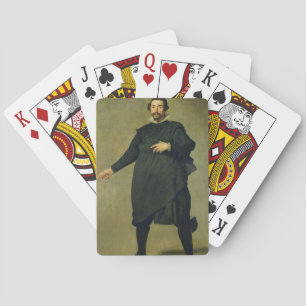 Der Possenreißer, Pablode Valladolid, c.1635 (Öl Spielkarten
