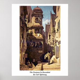 Der Postmann in Rosenthal am Carl Spitzweg Poster