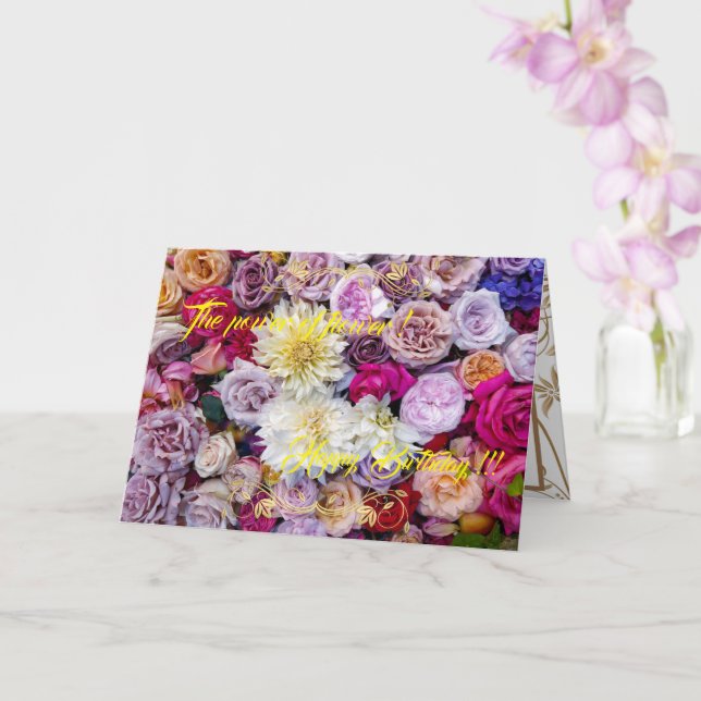 Der Power der Blume Karte (Orchidee)