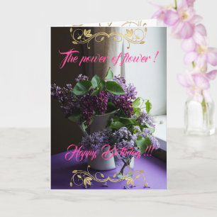 Der Power der Blume Karte