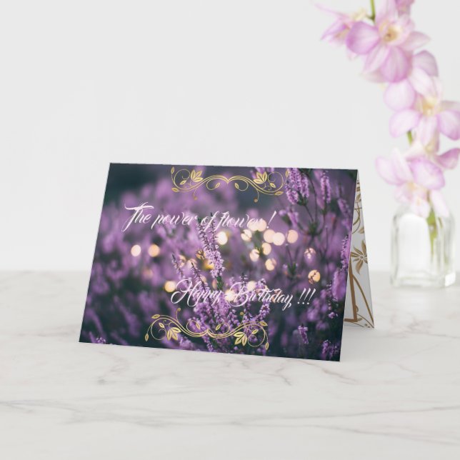 Der Power der Blume Karte (Orchidee)