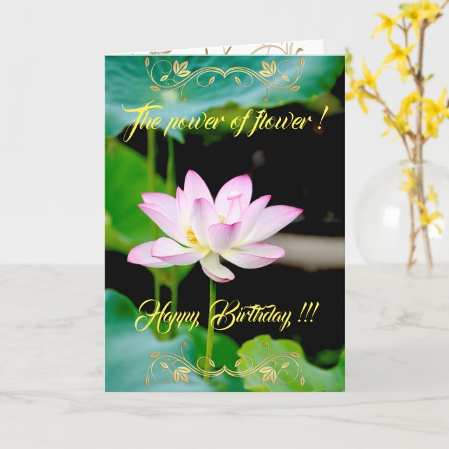 Der Power der Blume Karte (Gelbe Blume)