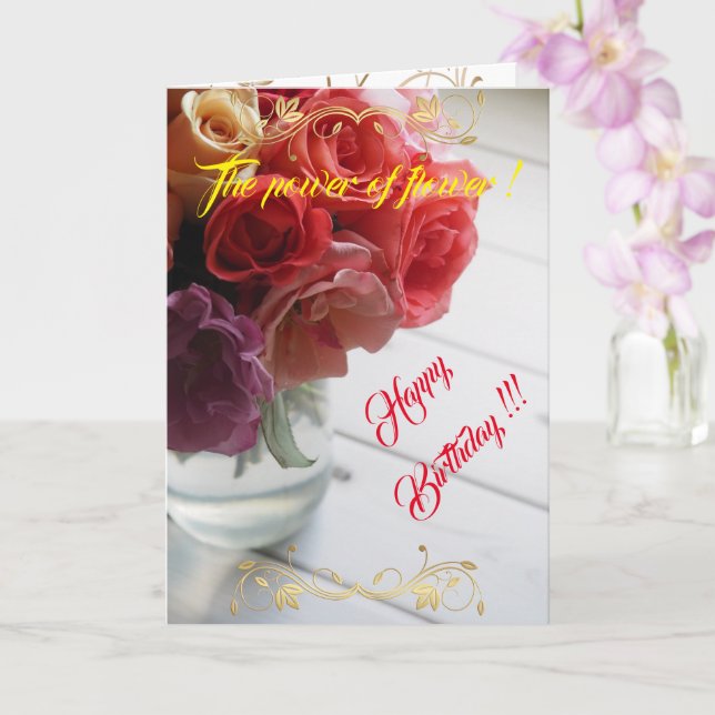 Der Power der Blume Karte (Orchidee)