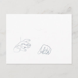 Der Power der Hände Postkarte