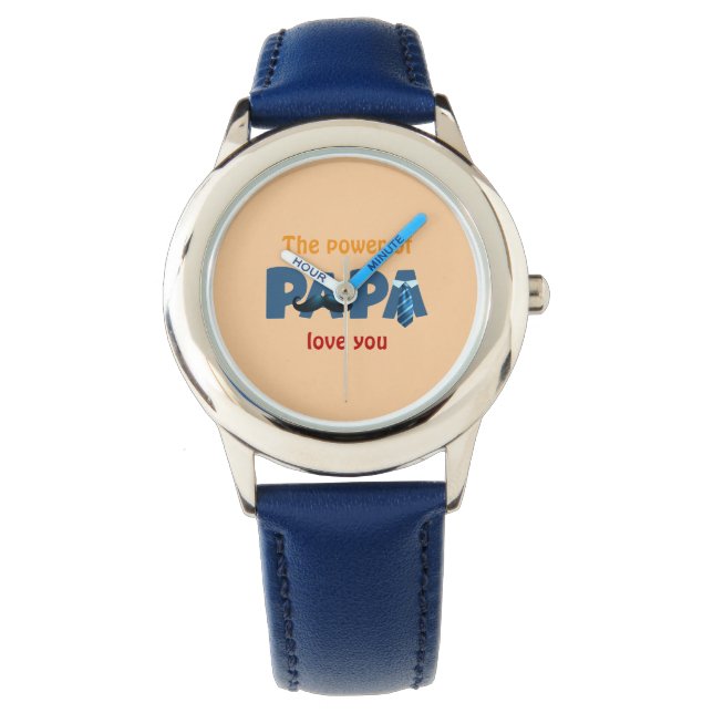 Der Power der Papa Armbanduhr (Vorderseite)