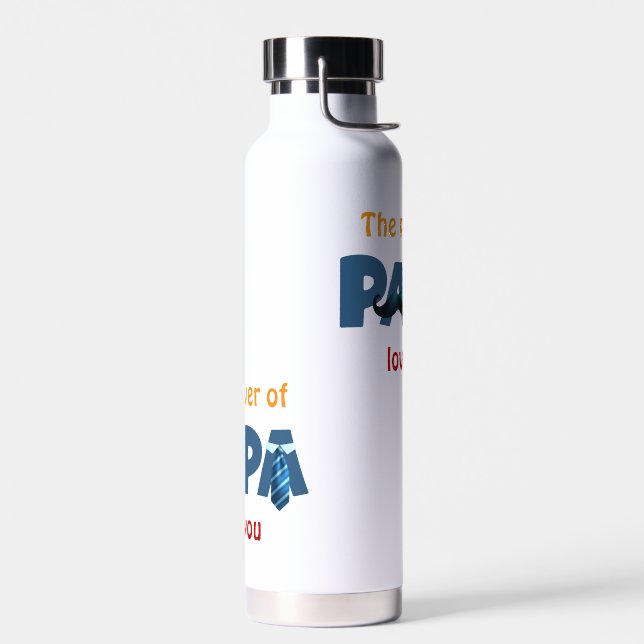 Der Power der Papa Trinkflasche (Links)