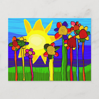 "der Power der Sonne" Postkarte