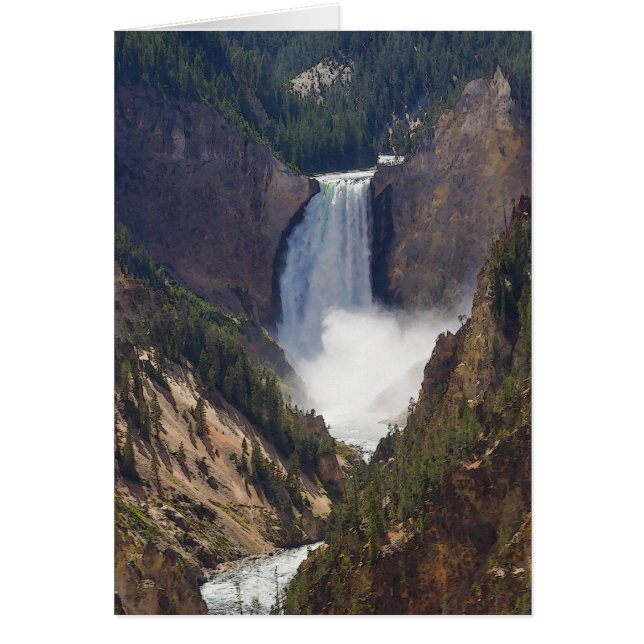 Der Power der Yellowstone-Grußkarte (Vorne)