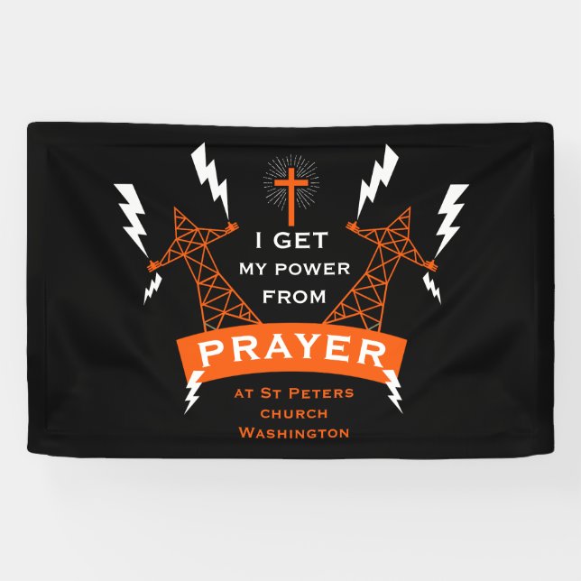Der Power des Gebets Banner (Horizontal)