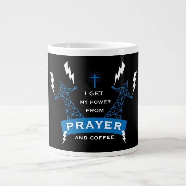 Der Power des Gebets Jumbo-Tasse (Vorderseite)