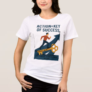 Der Power des Handelns für den Erfolg Tri-Blend Shirt