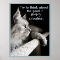 Der Power, positives Poster zu denken