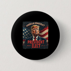 Der Präsident der amerikanischen Demokratie wählt Button