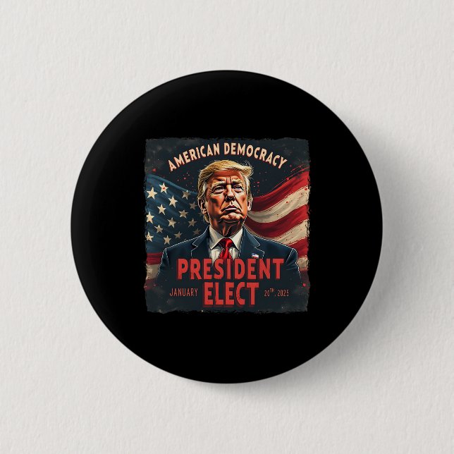 Der Präsident der amerikanischen Demokratie wählt  Button (Vorderseite)