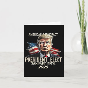 Der Präsident der amerikanischen Demokratie wählt Karte