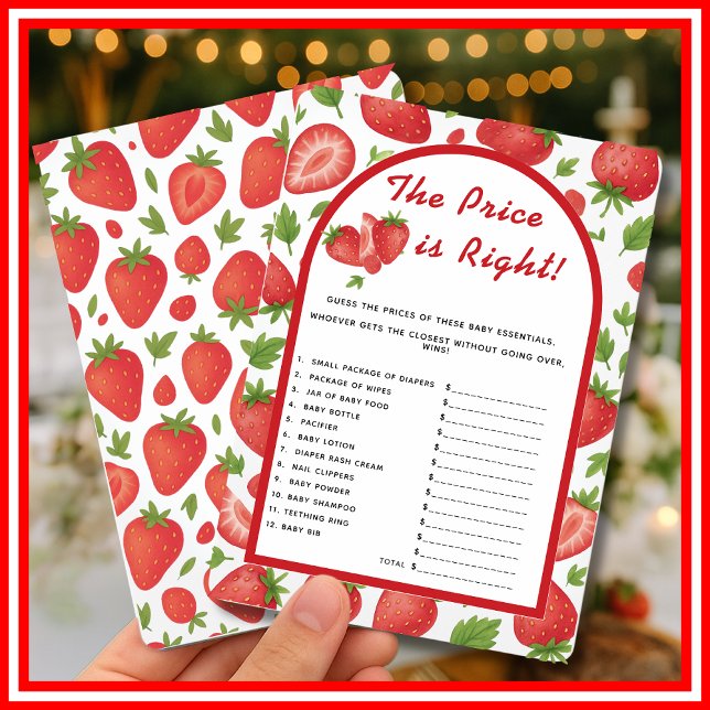 Der Preis ist das richtige Strawberry Berry Sweet  Einladung (Von Creator hochgeladen)