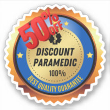Der Preisnachlass für paramedic Vinyl Sticker