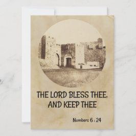 Der Priestersegen auf einer biblischen Jerusalem-K Feiertagskarte