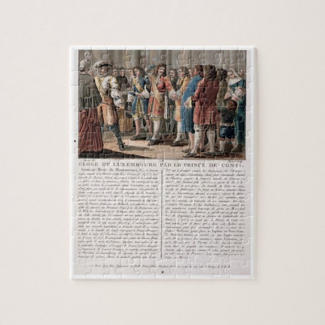 Der Prinz de Conti (1664-1709) preist den Herzog O (Vertikal)