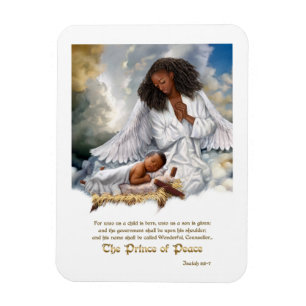 Der Prinz des Friedens. Angel und Baby Jesus Magne Magnet