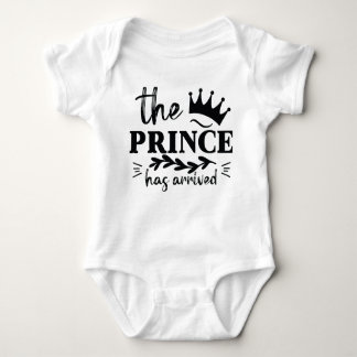 "Der Prinz ist da" lustiger Baby Bodysuit Strampler