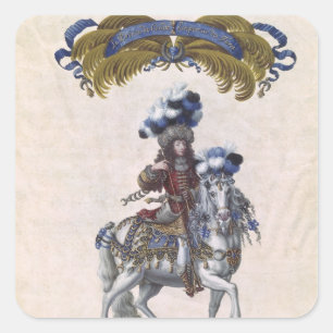 Der Prinz von Conde Quadratischer Aufkleber