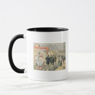 Der Prinz von Wales das Gebäude besichtigend Tasse