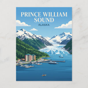 Der Prinz-William-Sund USA Postkarte